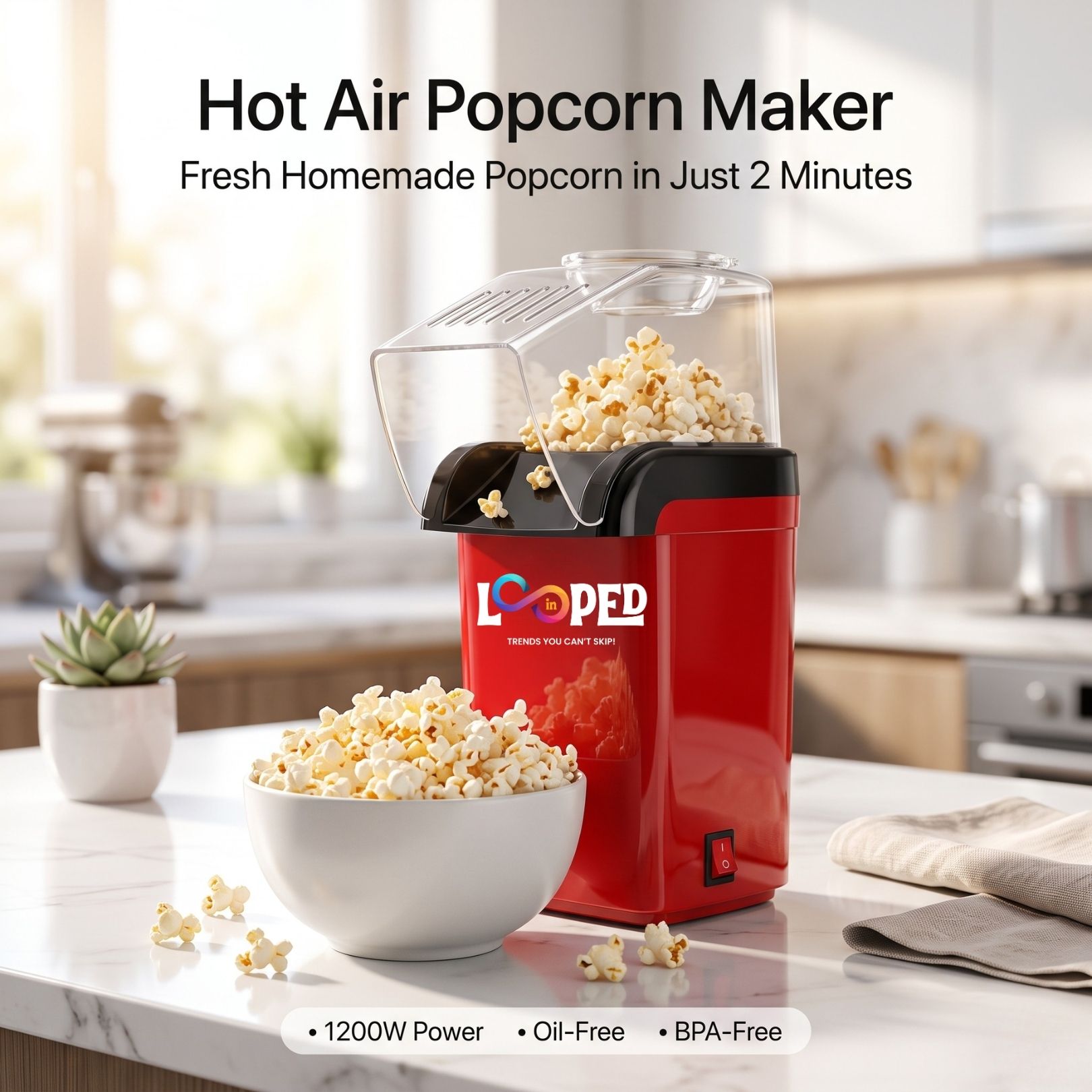 Popcorn Maker Machine Popcorn Maker Machine 0.6 L Popcorn Maker-image-47