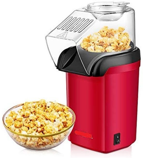 1200W Mini Electric Popcorn Maker Machine for Home, Oil-Free Hot Air Electric Hot Air Mini Popcorn Maker 100 g Popcorn Maker-image-5