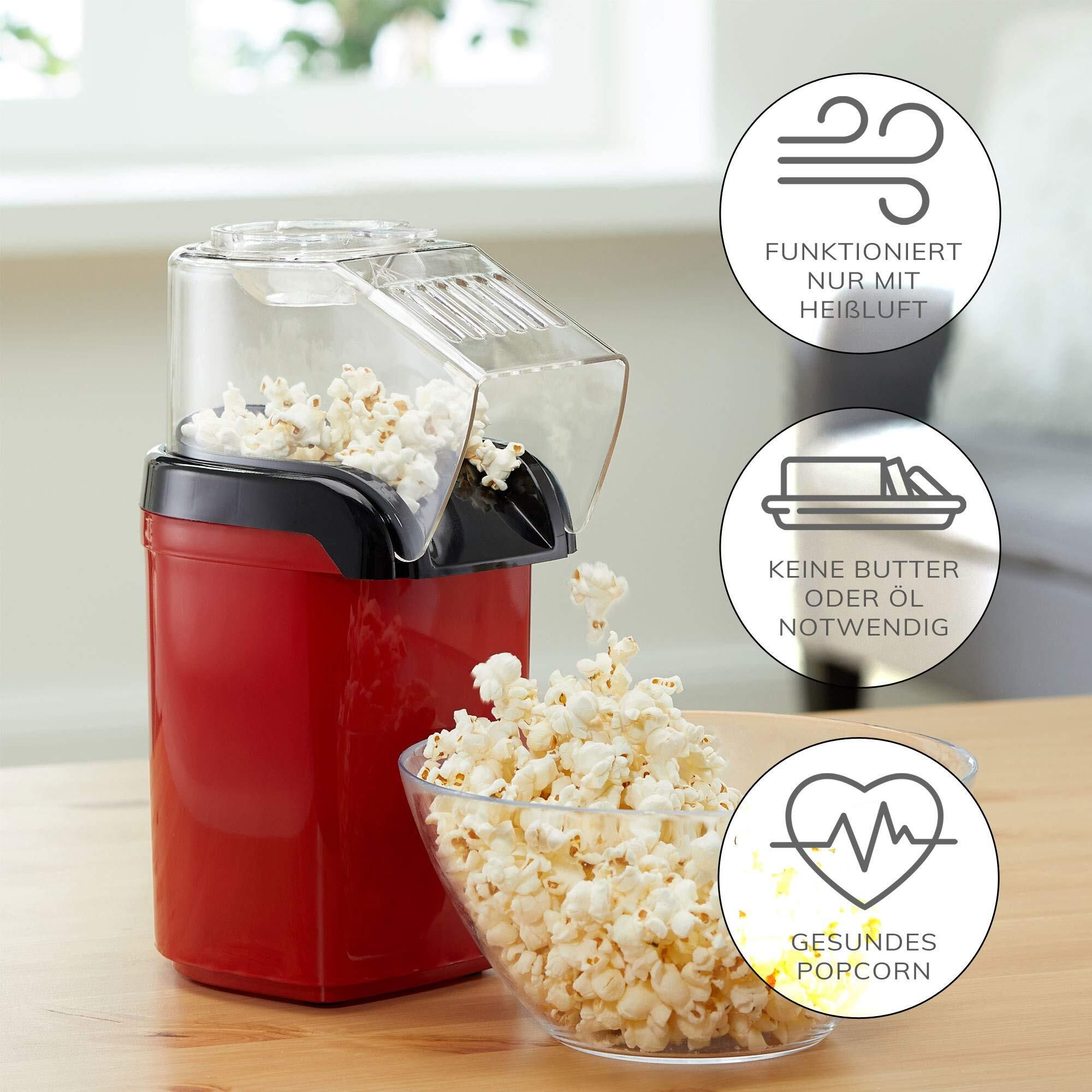No Oil Needed, Healthy Snack, BPA-Free. Popcorn Maker Machine,1200W Hot BPA-Free. Popcorn Maker Machine,1200W 60 g Popcorn Maker