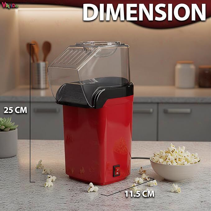 Hot Air Popper, Electric Popcorn Maker 002 Hot Air Popper, Electric Popcorn Maker 002 1 L Popcorn Maker-image-44
