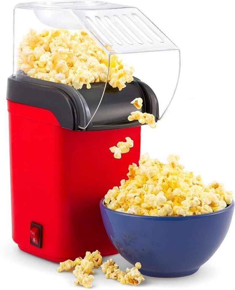 auslese Electric Popcorn Maker 1200W Hot Air Popper Red PM-1201 101 g Popcorn Maker-picture-32