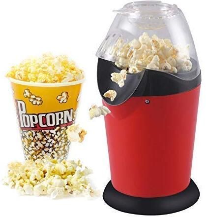 Instant Hot Air Oil Free Popcorn Maker Popcorn Maker Red Round 100 g Popcorn Maker