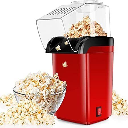 Instant Popcorn Maker 1200W, Hot Air Oil-Free Snack Machine, Automatic Hot Air Popcorn Maker 1200W Electric Popper with Measuring Cup Lid 2 L Popcorn Maker-image-34
