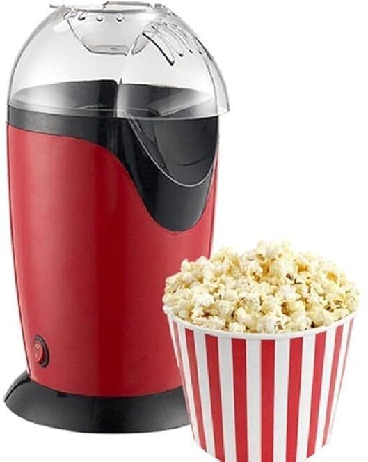 Electric Popcorn Maker Hot Air Popper Machine 1200W Popcorn Machine with Measuring Cup 300 L Popcorn Maker