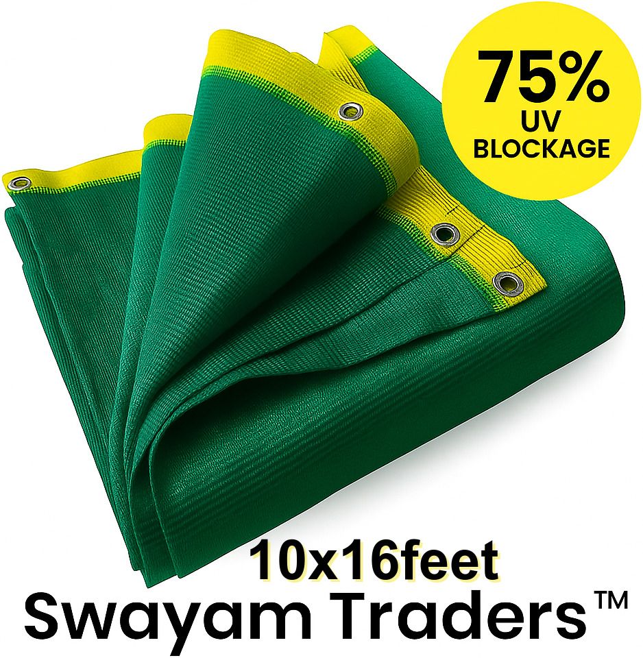 Green Net 75% (10*16 feet) UV Sun Light protection | Balcony Net | Gardening Net Portable Green House-image-34
