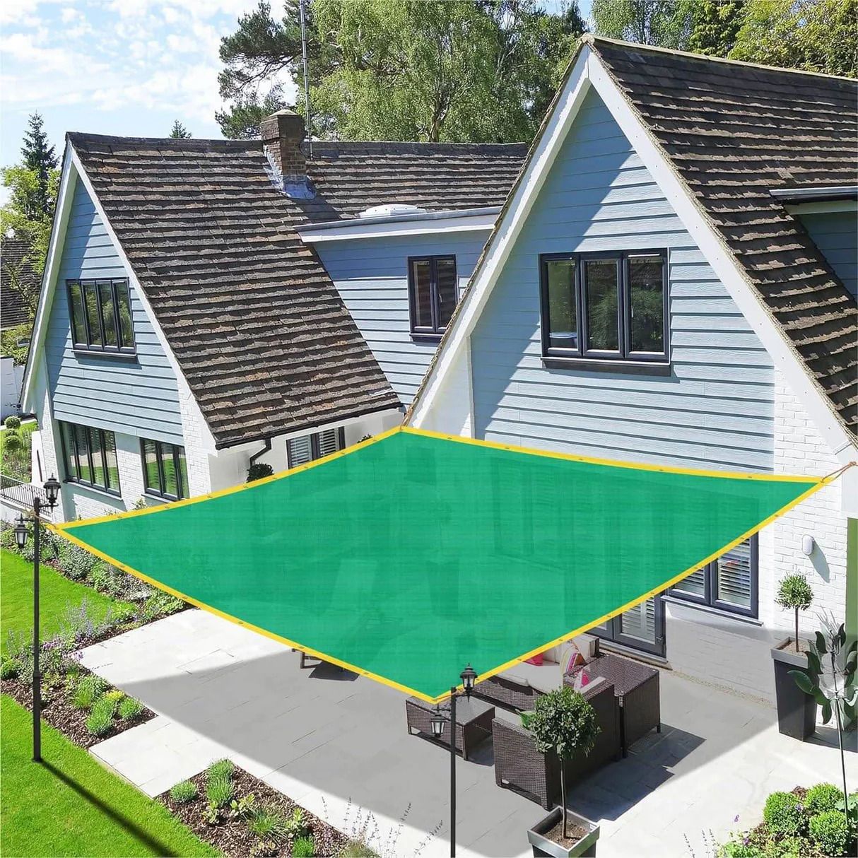 10 x 10 Feet, net From Sunlight 50 % Shading. Portable Green House (Green) Water Polo Net