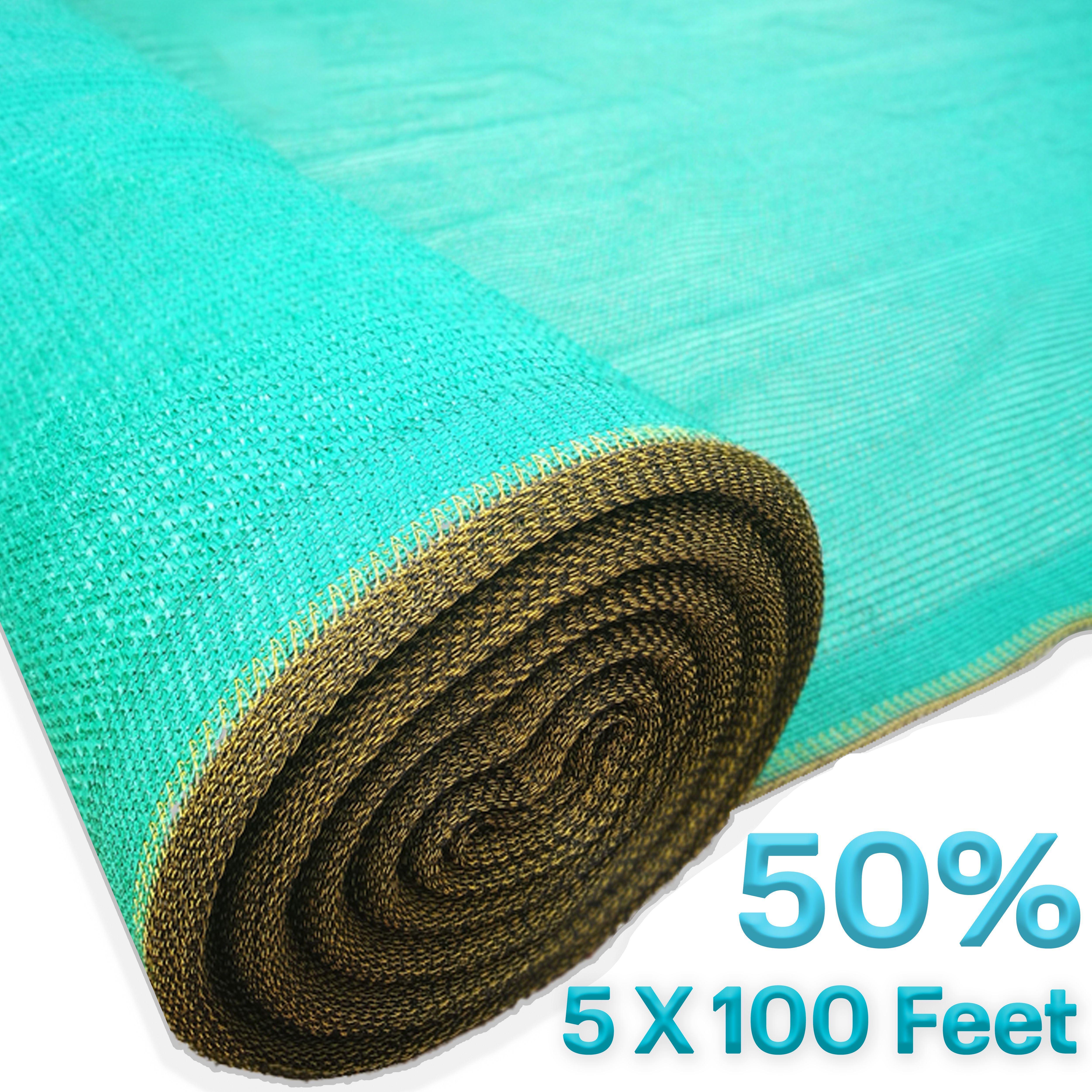 UV Stabilized Net 50% Sun/Water Block - (1.5 Meter(5 Ft) X 30 Meter(100 Ft)) Portable Green House-image-4