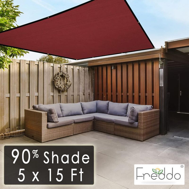 Sun Shade Net 5 X 15 Ft With Brass Eyelet 90% Sun and UV Blockage Portable Green House-image-19