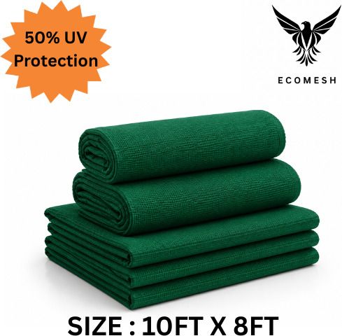 ecomesh 10x8 Ft 50% Green Shade Net UV Protection for Garden, Balcony & Terrace Portable Green House-picture-22