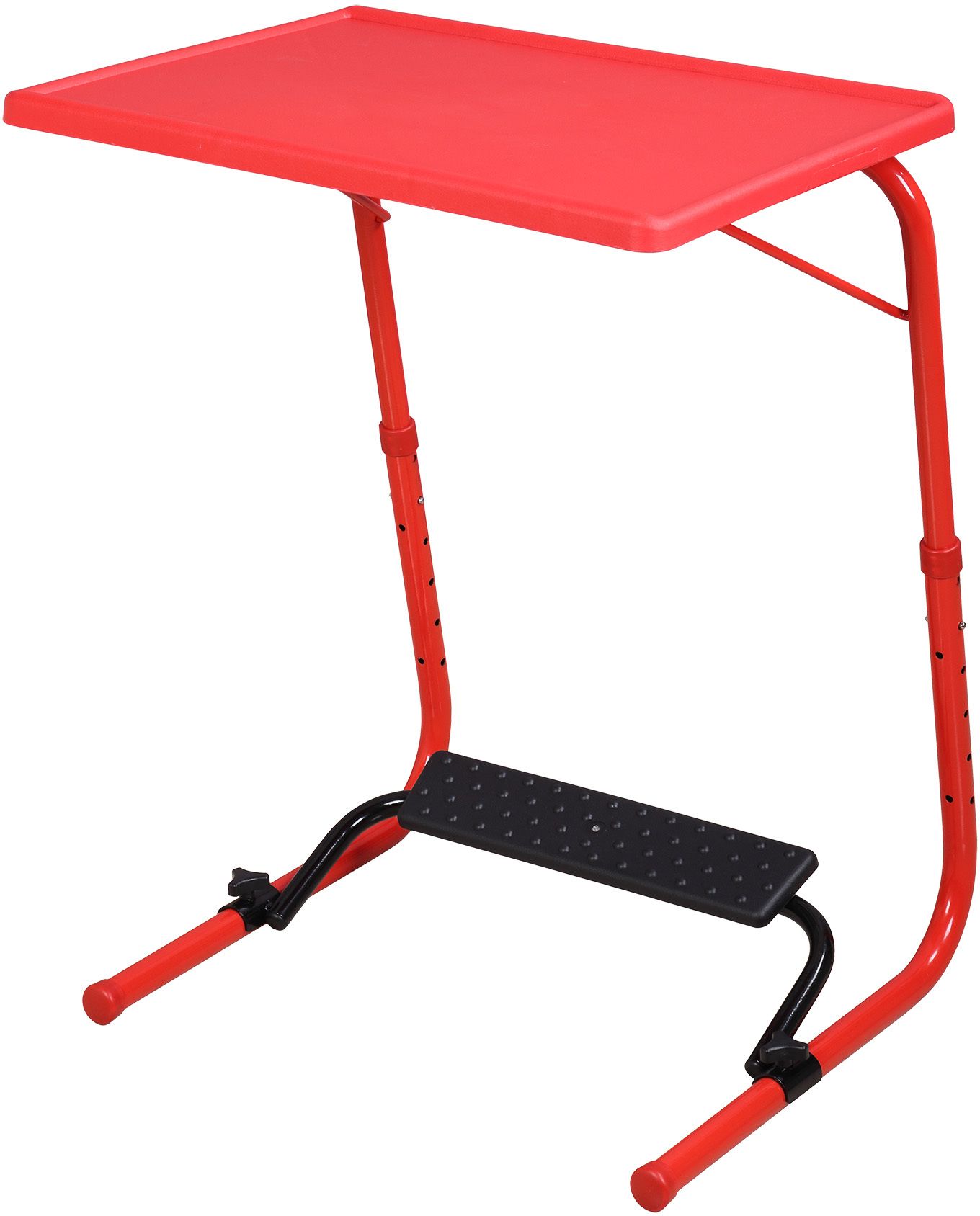 table magic Multipurpose Regular Table with Footrest Cherry Red Metal Portable Laptop Table-picture-28