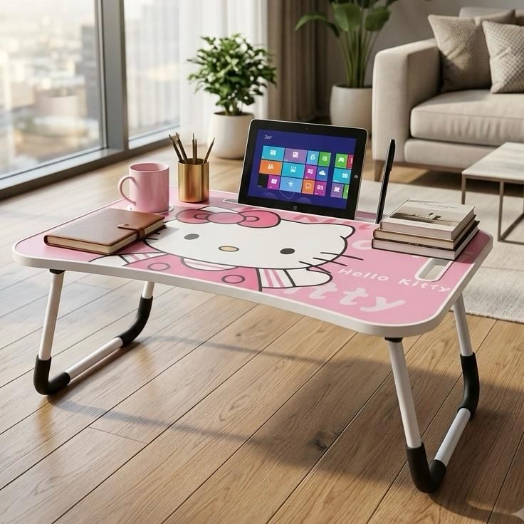 wifty study and portable wood kids writing table Wood Portable Laptop Table-picture-32