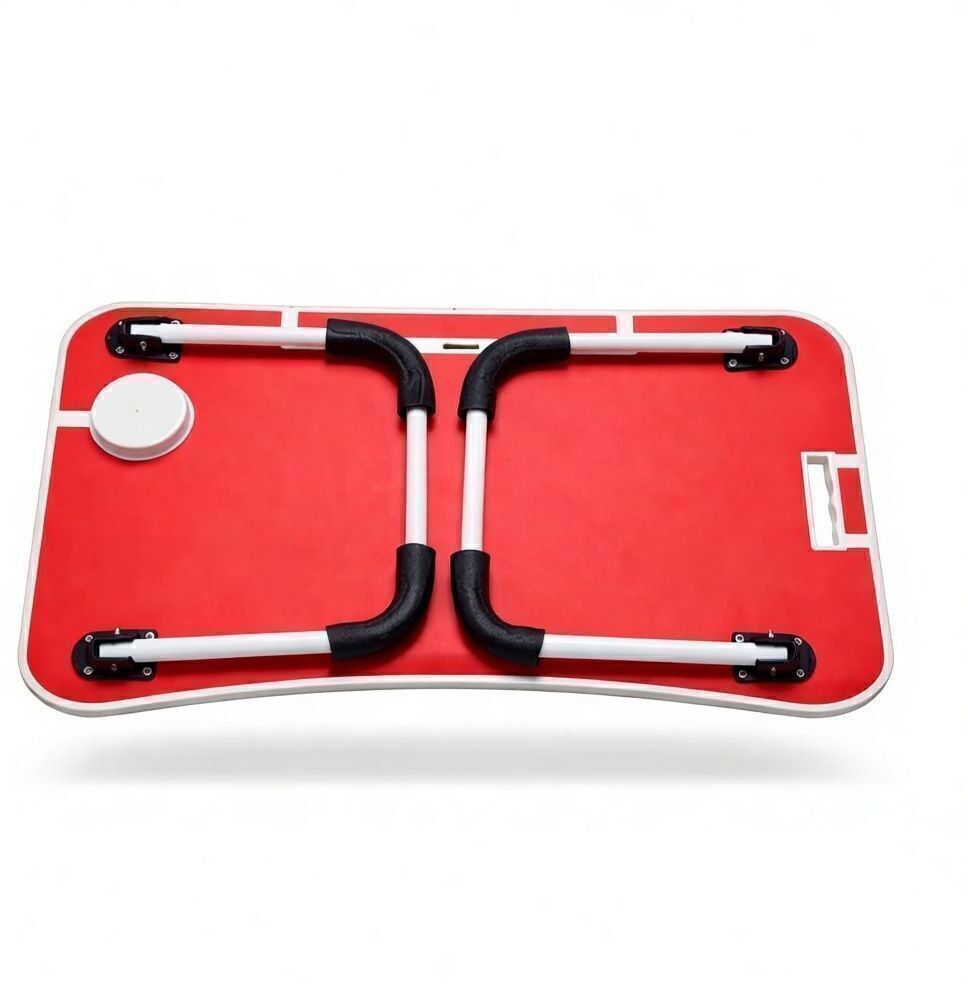 Foldable Study Table Laptop Table for Bed | Wooden MDF Portable Desk Wood Portable Laptop Table-image-18