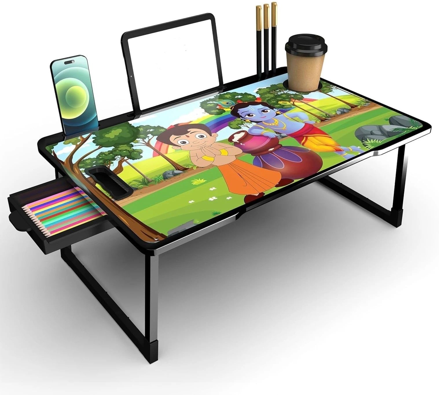 m and m enterprise STUDY TABLE Wood Portable Laptop Table-picture-21