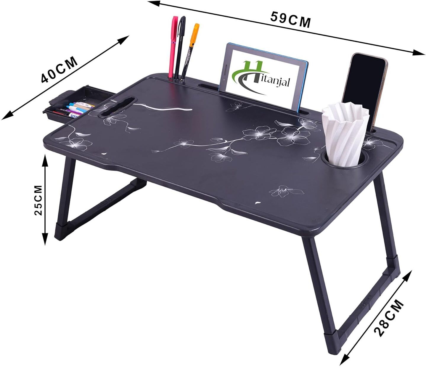 xure Foldable Mini Laptop Desk for Bed Study Reading and Writing Wood Portable Laptop Table-picture-20