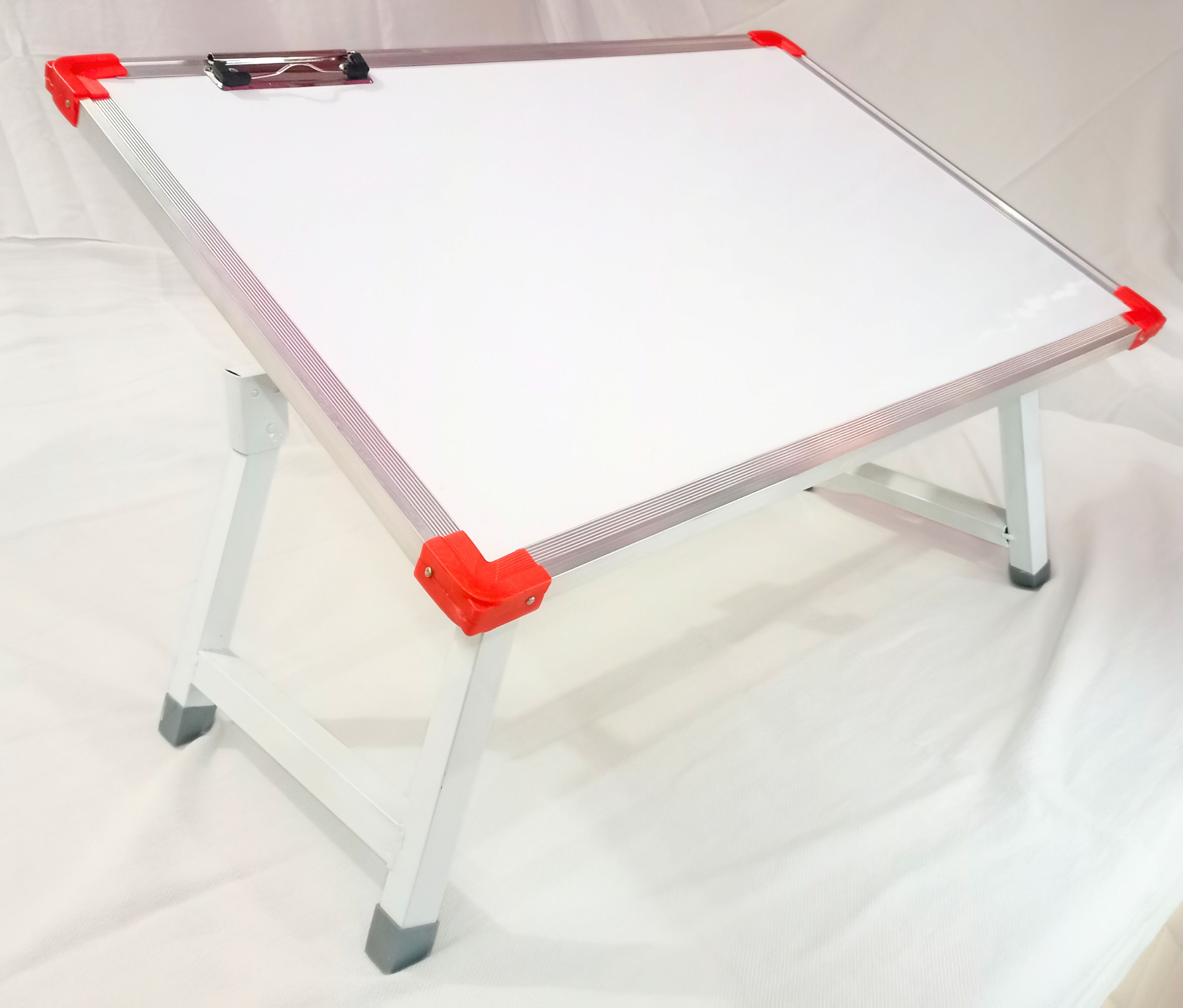 neelartz Multipurpose Whiteboard Study table and Laptop table for Education home, office Wood Portable Laptop Table-picture-12