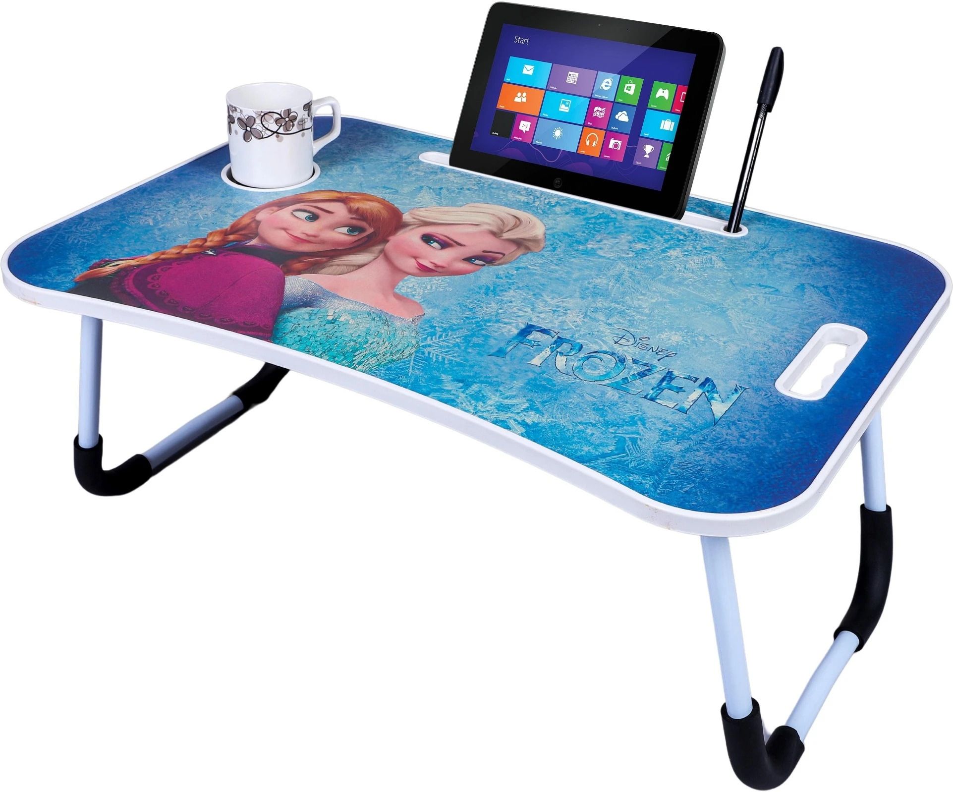 Frozen Prints Protable Foldable Table for Study & Work, Best for Work Home Wood Portable Laptop Table-image-41