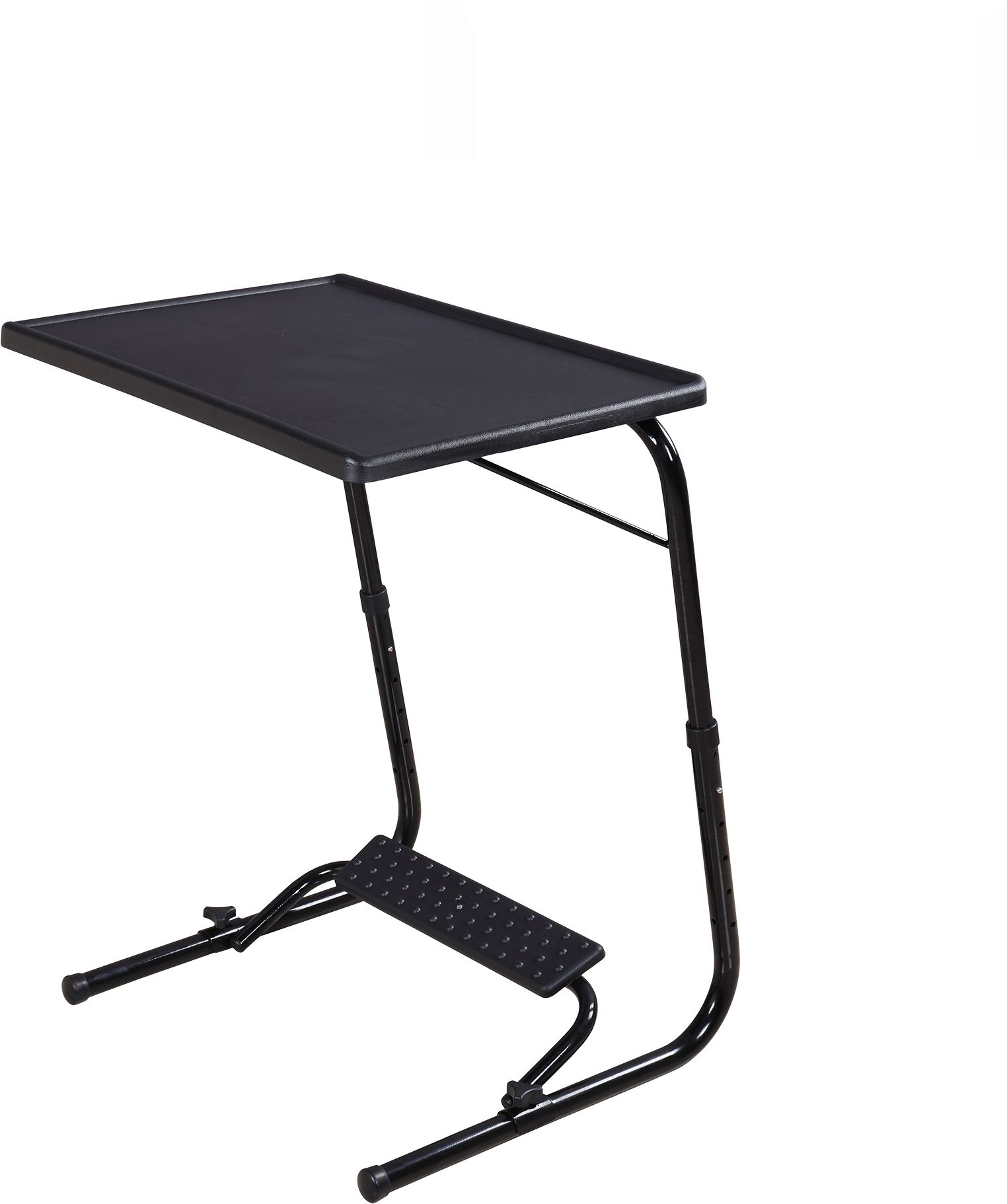 table magic Multipurpose Regular Table with Footrest Midnight Black Metal Portable Laptop Table-picture-10