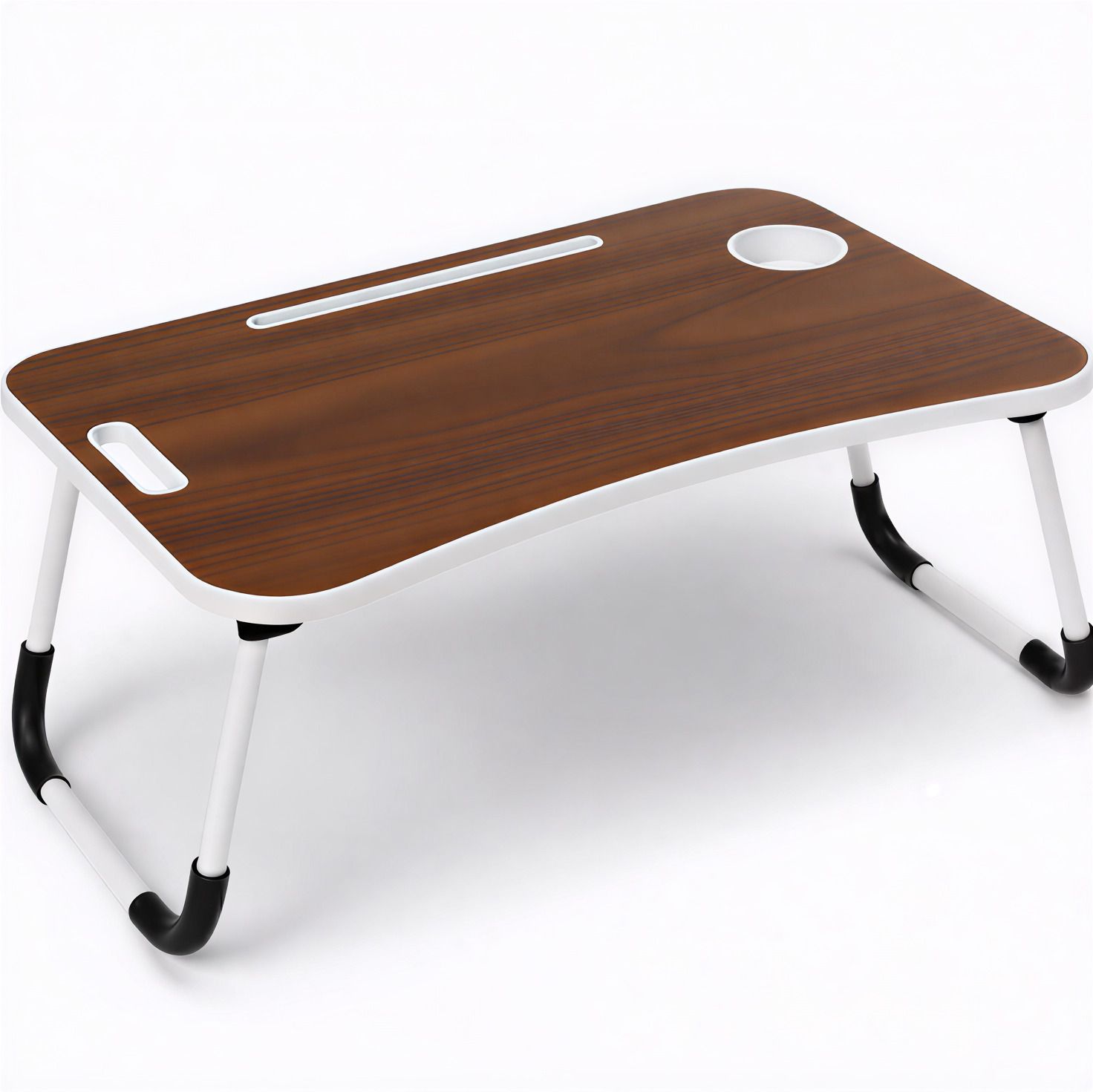 Multi-purpose Foldable Kids & Adult Study Table & Laptop Bed Desk Bed & Sofa Wood Portable Laptop Table-image-28