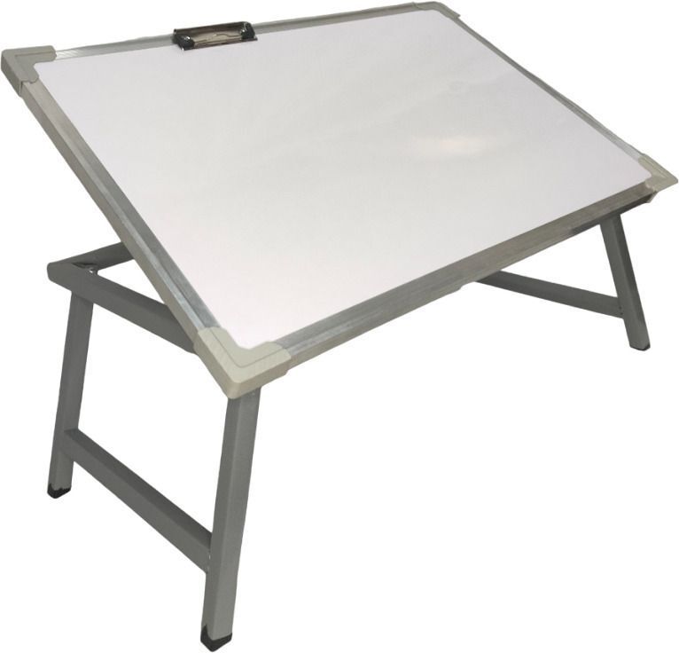 rite Multi Purpose White Board Study Table with Paper Holding Clip Portable Table Wood Portable Laptop Table-picture-15