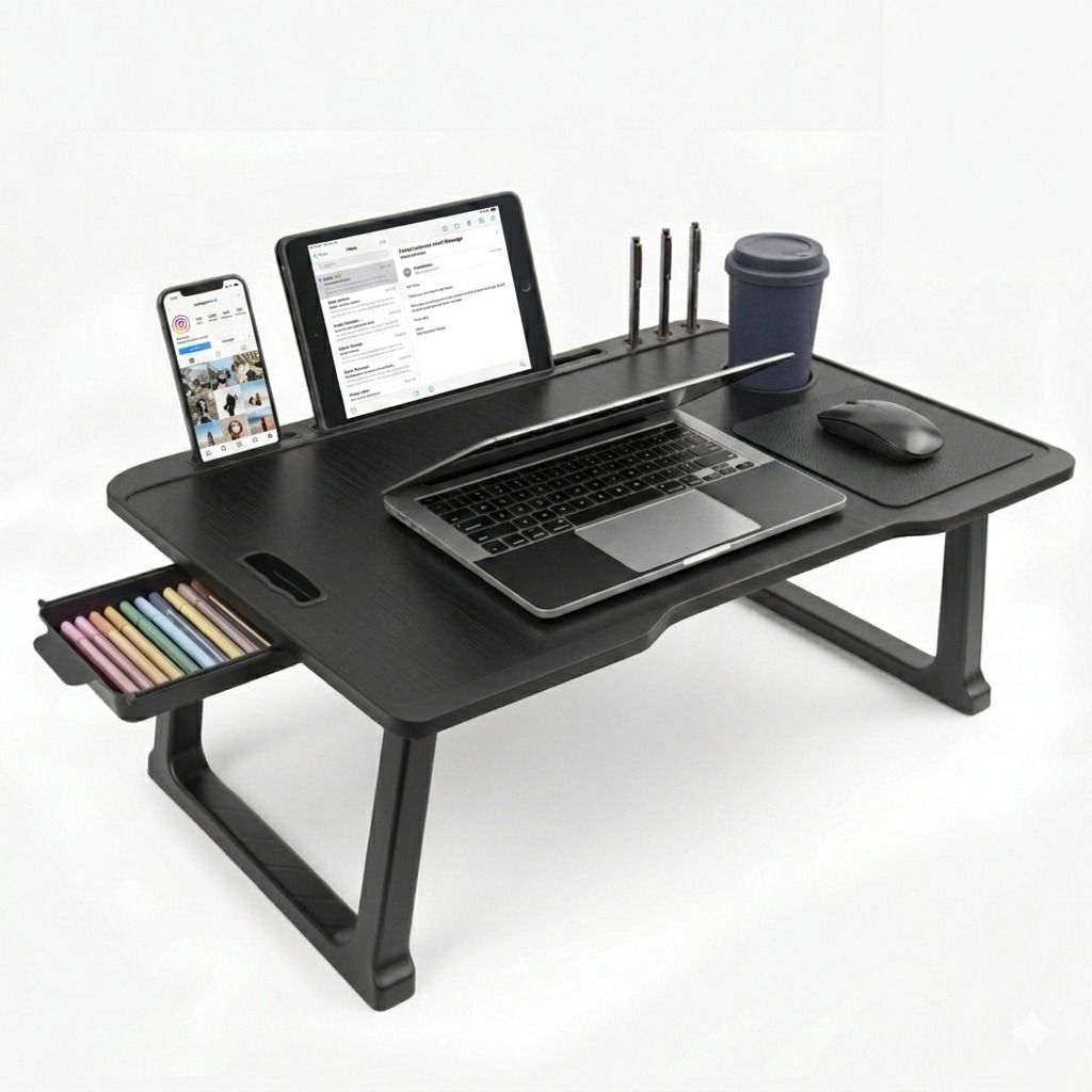 furnigully Wood Portable Laptop Table-picture-1