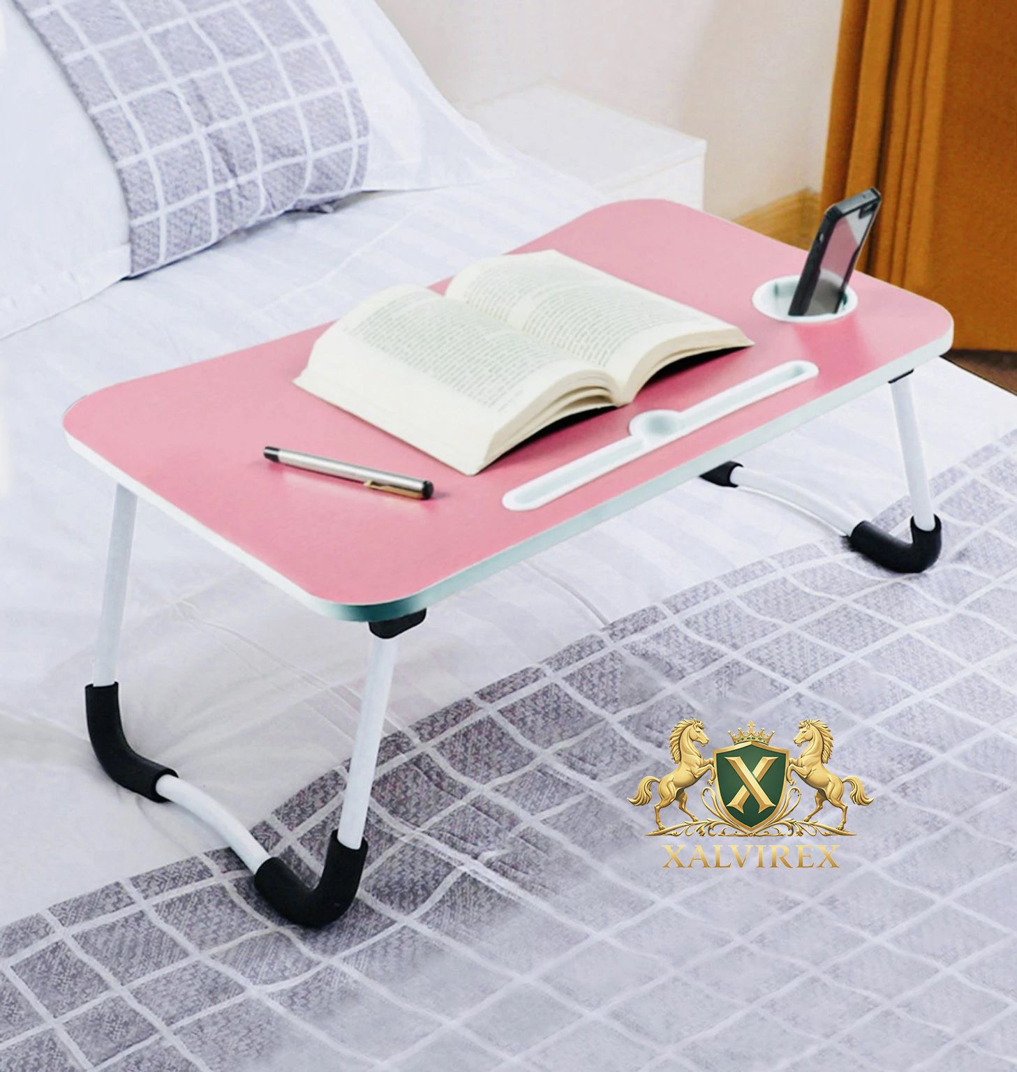 xalvirex PINK TABLE Plastic Portable Laptop Table-picture-12