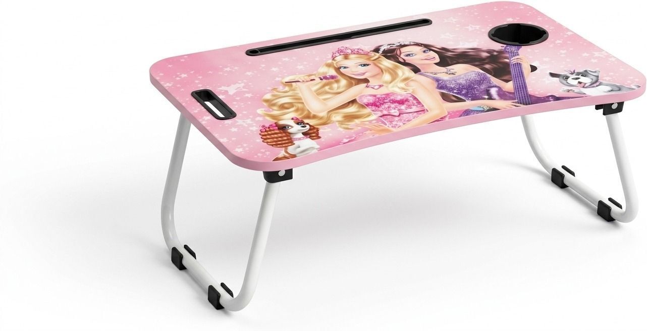 Foldable Laptop Table Barbie Printed Model Wood Portable Laptop Table-image-18