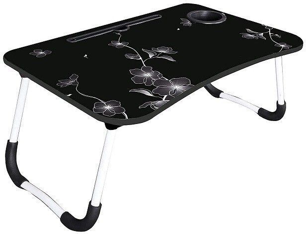 Multipurpose Foldable with Cup Holder, Study , Bed Wood Portable Laptop Table-image-30