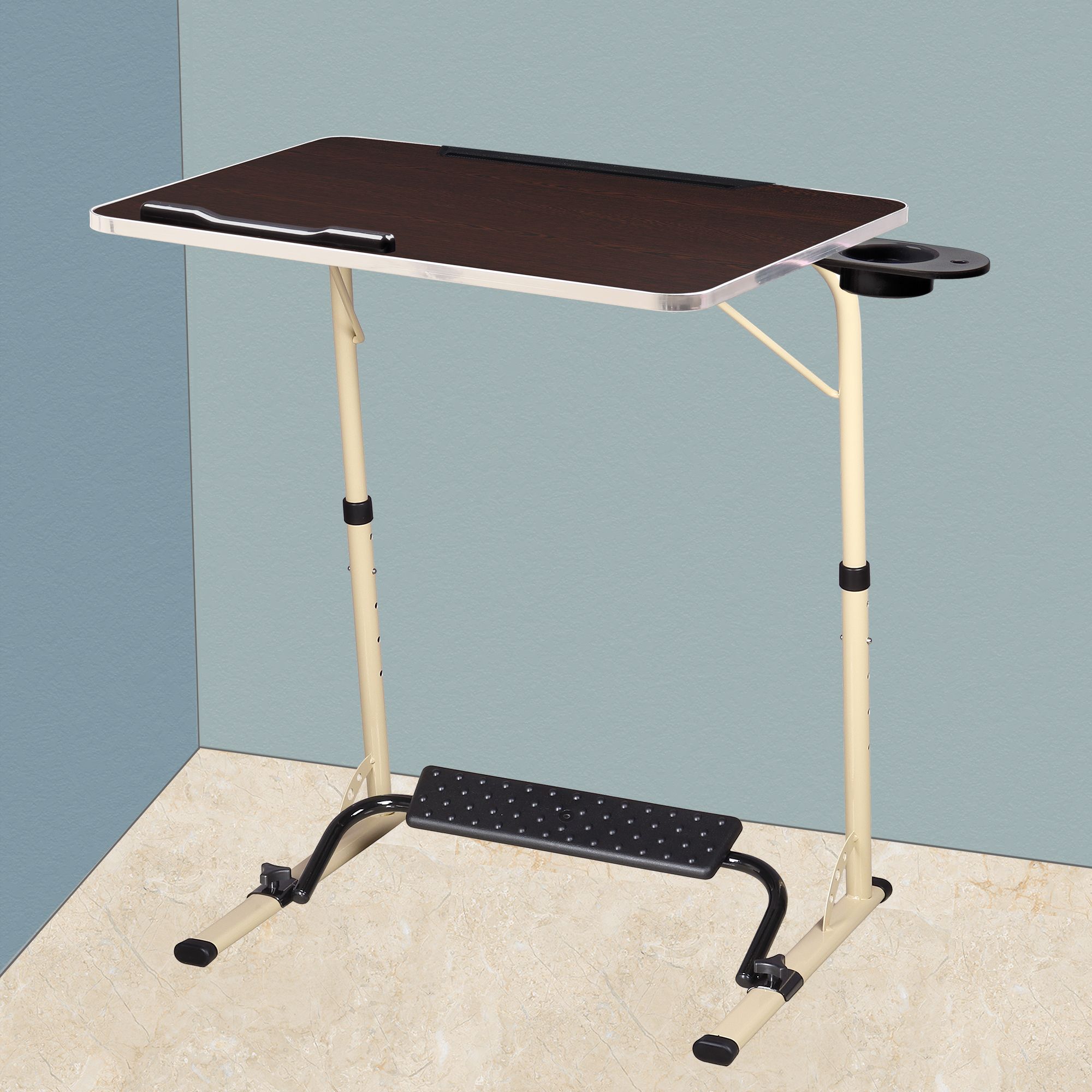 XL Pro Wenge Metal Portable Laptop Table-image-3