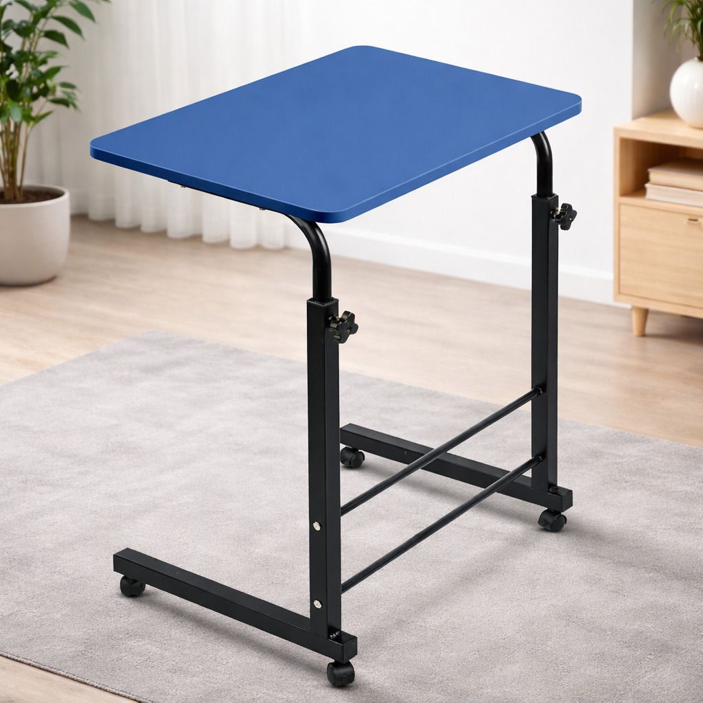 virovia Portable Laptop Table | Adjustable Study Desk for Bed & Work from Home Wood Portable Laptop Table-picture-12