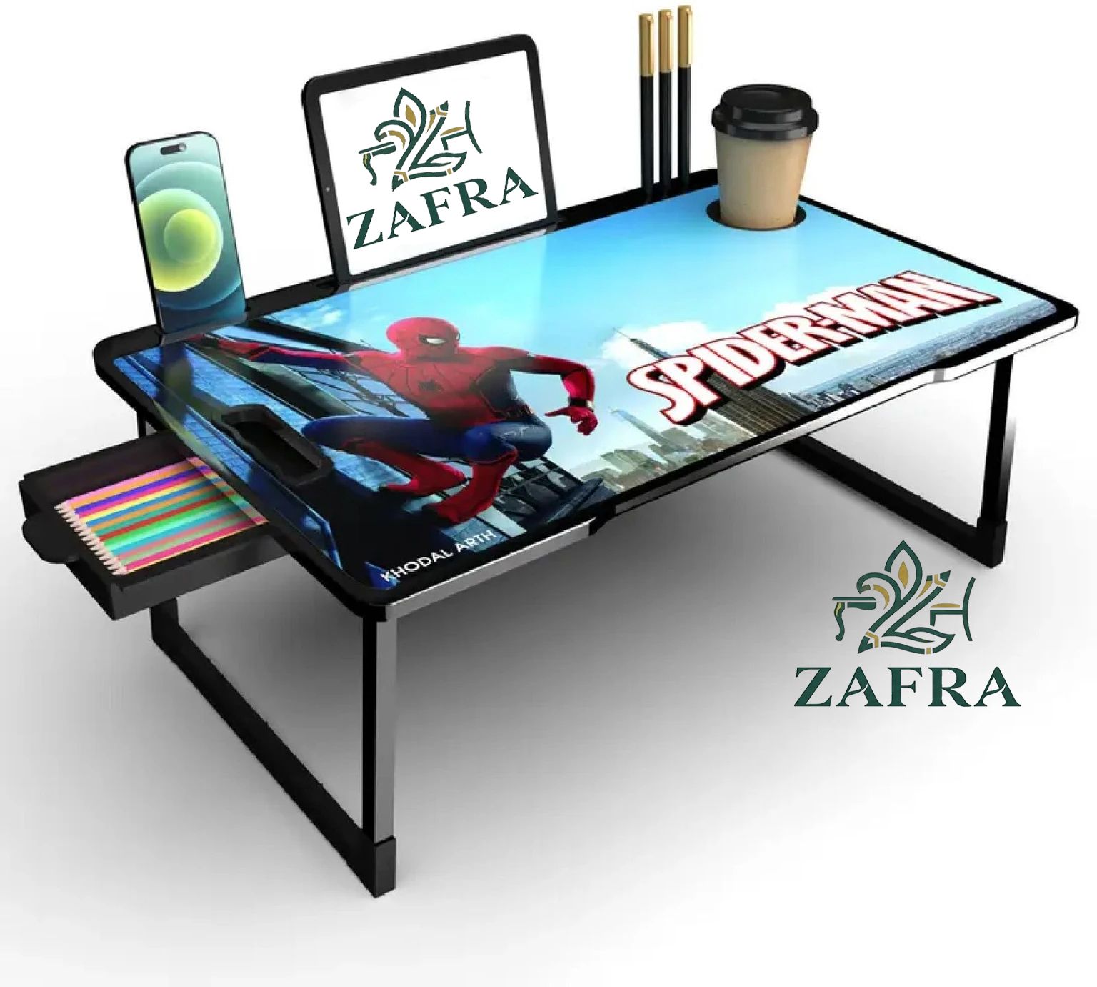 zafra SPIDERMAN#COT Wood Portable Laptop Table-picture-23
