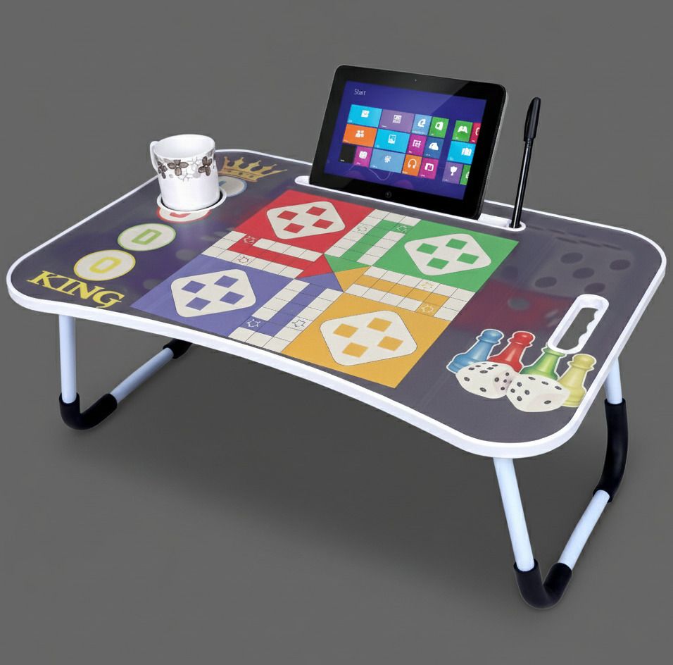 Kids study and activity foldable and movable wood portable laptop table Wood Portable Laptop Table-image-40
