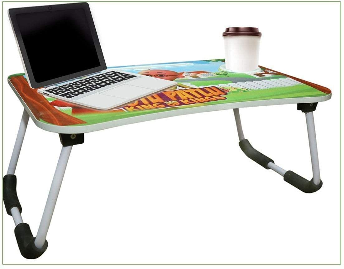 mayko & bayko Multipurpose Foldable with Cup Holder, Study Wood Portable Laptop Table-picture-24