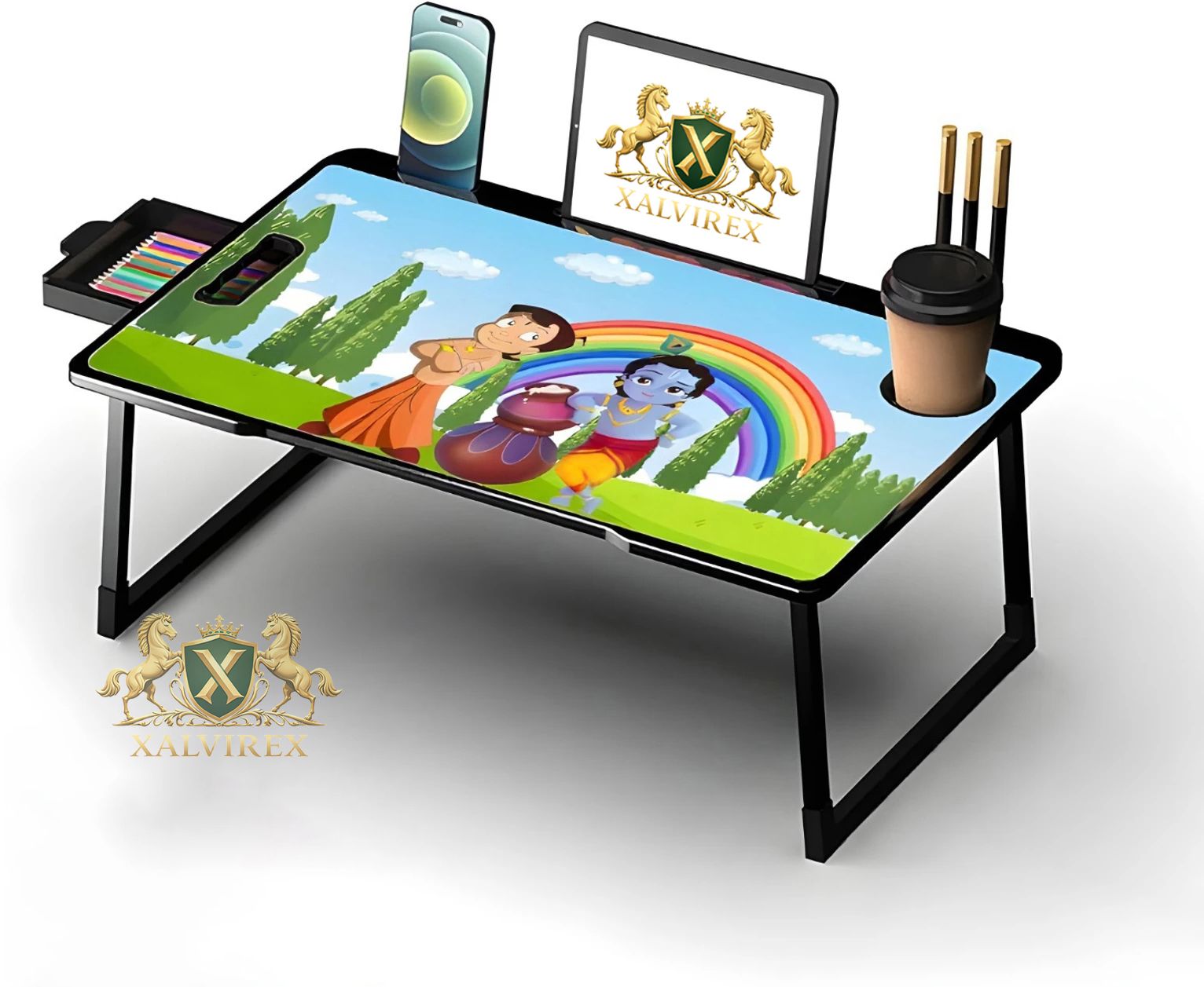 xalvirex NHIMKRISHNA COTTED Plastic Portable Laptop Table-picture-11