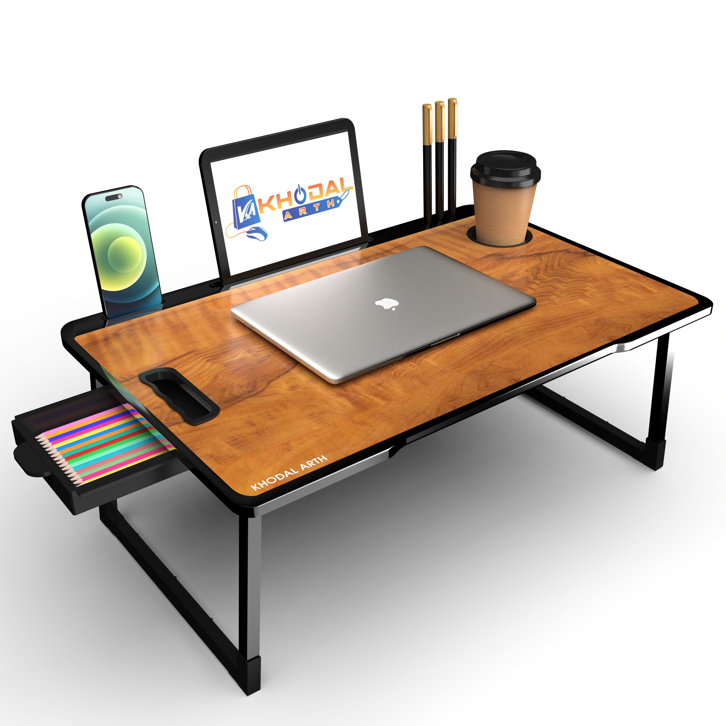 Us Biding wooden-black color Laptop Table Wood Portable Laptop Table-image-48