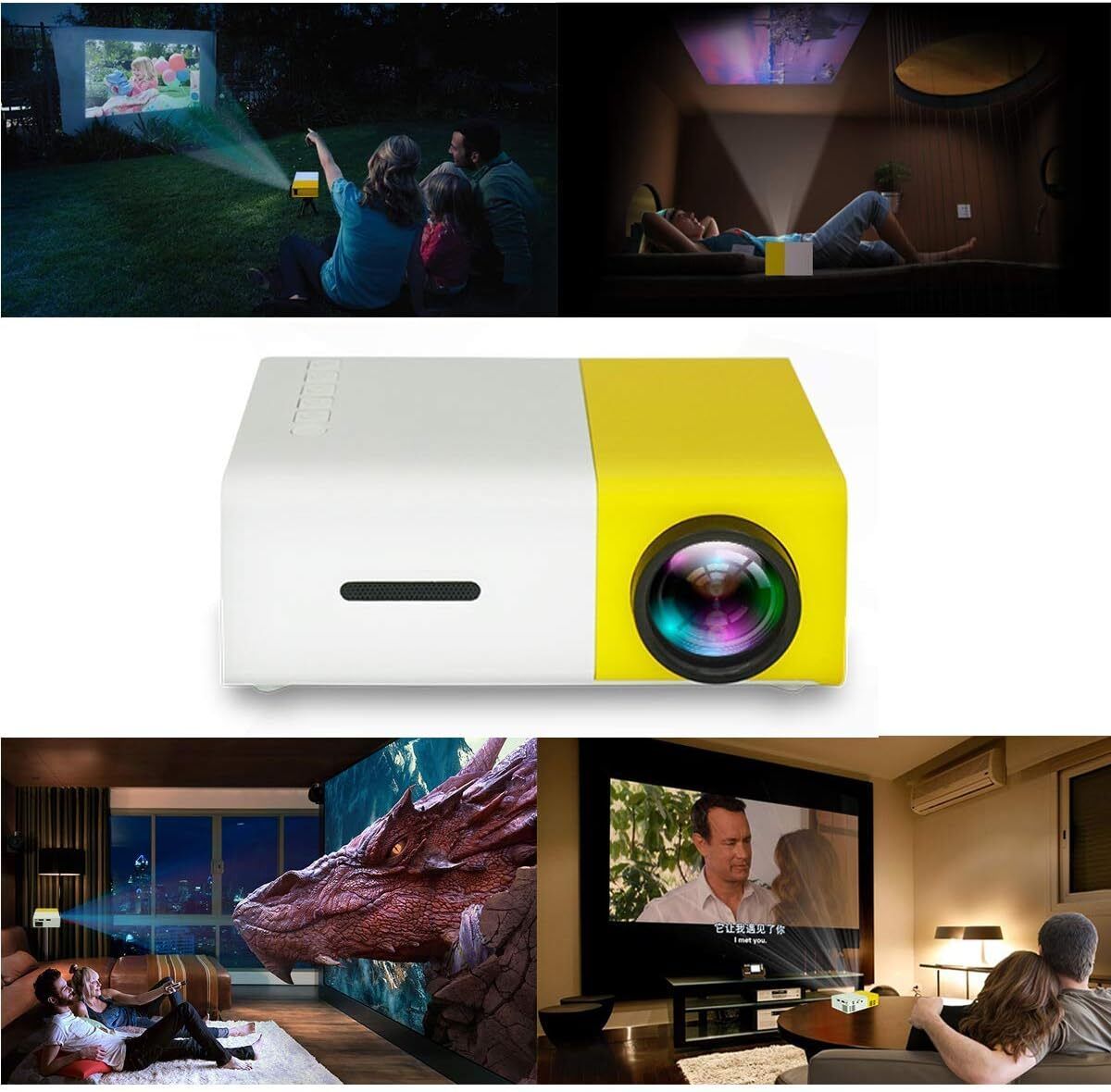 ASTOUND Multimedia LED Projector with Remote Controller 400 lm LED Corded & Cordless Portable Projector-picture-22