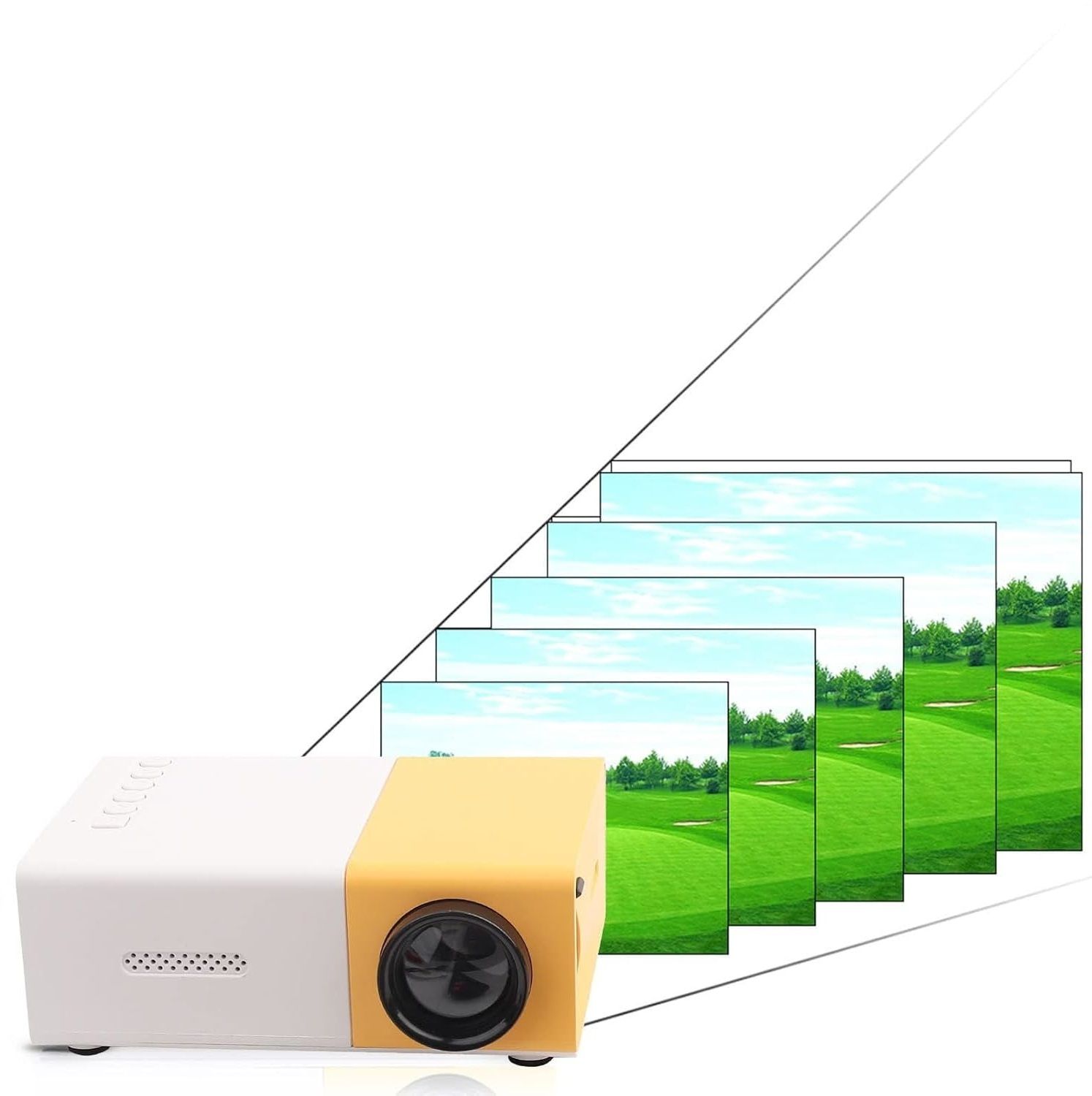 ASTOUND iOS-Android LED Movie Projector 400 lm LED Corded & Cordless Mobiles Portable Projector-image-35