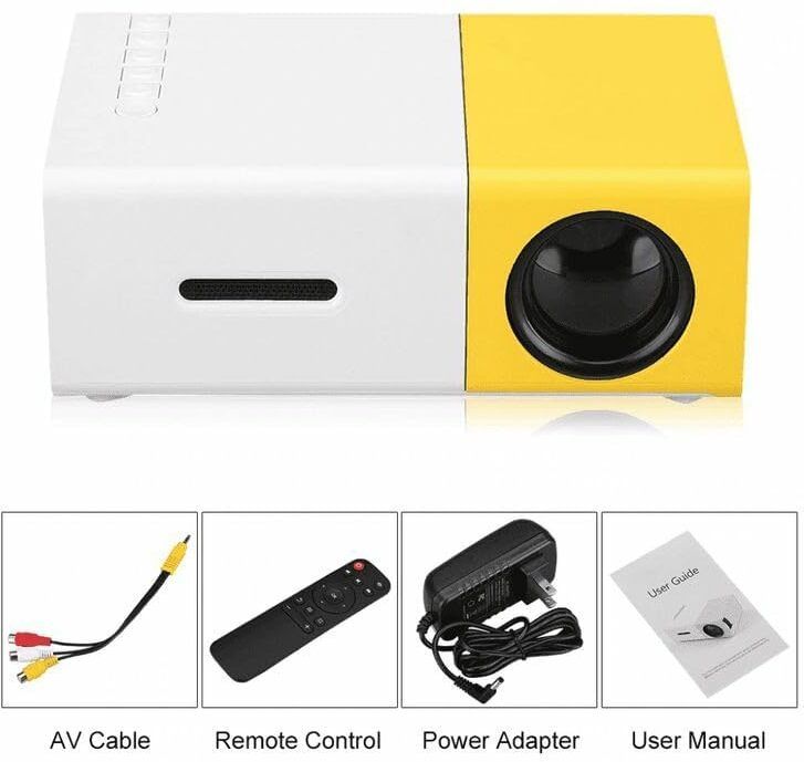 VOLTegIC 400 lm LED Corded & Cordless Portable Projector-image-2