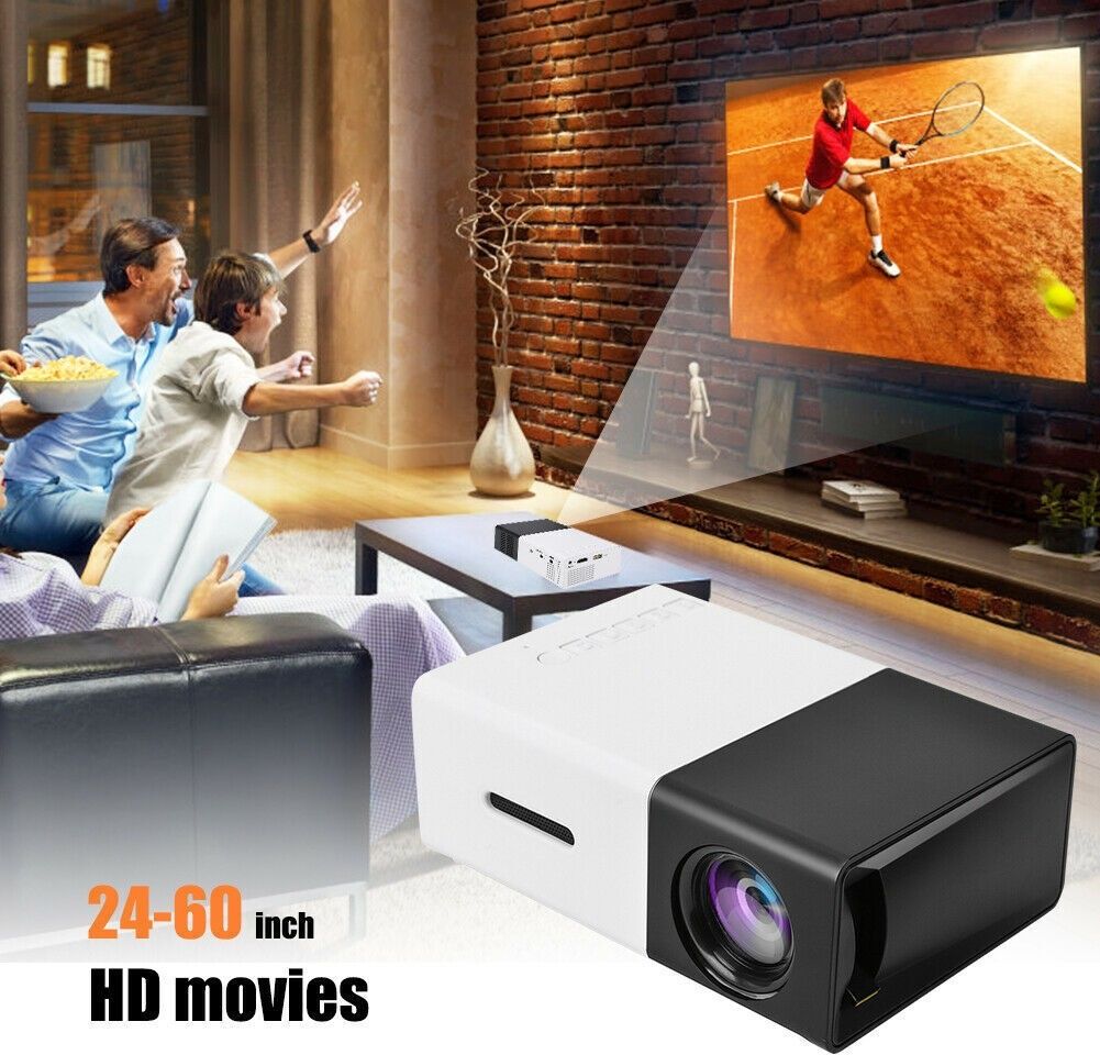 VOLTegIC Multimedia LED Projector, Pocket Video Projector 400 lm LED Corded & Cordless Portable Projector-image-38