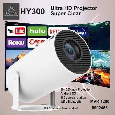 IMMUTABLE Portable Mini Projector, 4K 1080 HD Full UYDYUDE127 2100 lm LED Corded & Cordless Mobiles Portable Projector-image-48
