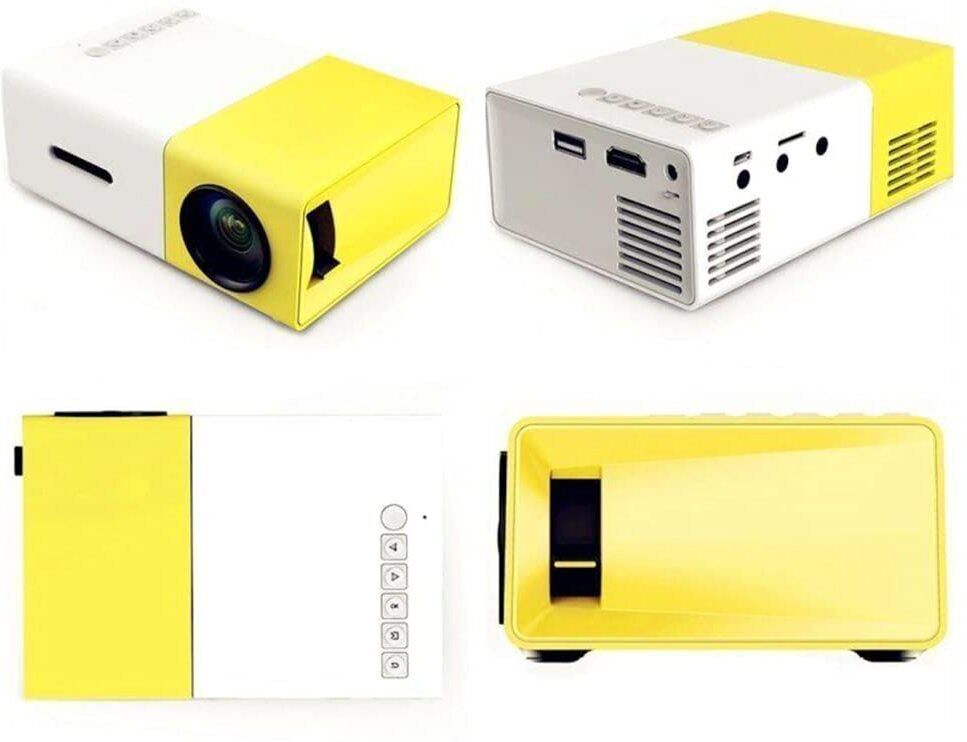 Wifton YG-300 400LM LED Projector with Remote Controller 400 lm LED Corded & Cordless Portable Projector-image-33