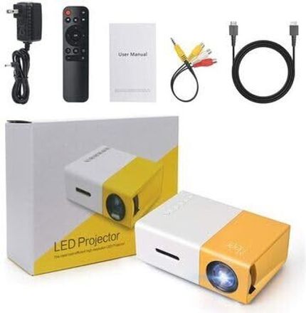 ASTOUND Home Cinema 1080P Pocket Video Projector 400 lm LED Corded & Cordless Portable Projector-picture-17