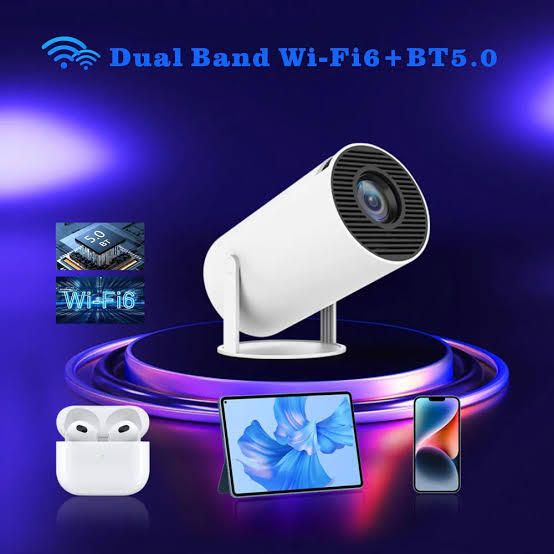 4UONLY 2100 lm LED Corded & Cordless Mobiles Portable Projector-image-25