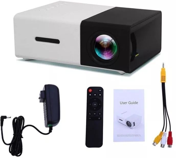VOLTegIC Outdoor Entertainment 1080P LED Projector, Pocket Video 400 lm LED Corded & Cordless Mobiles Portable Projector-image-18