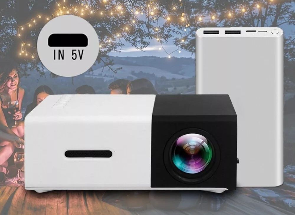ASTOUND Entertainment 400LM LED Projector Remote Controller 400 lm LED Corded & Cordless Portable Projector-picture-11