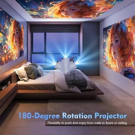 4UONLY 2100 lm LED Corded & Cordless Mobiles Portable Projector-image-45