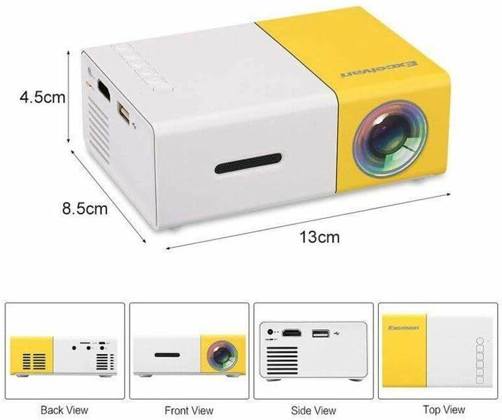 ASTOUND Home Cinema 400LM LED Corded Projector 400 lm LED Corded & Cordless Mobiles Portable Projector-image-18