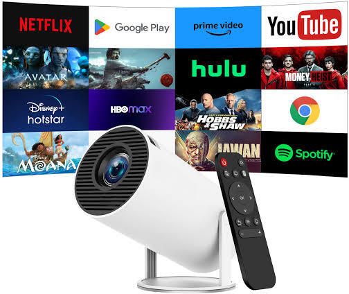 TECHEL Portable Mini Projector, 4K 1080 HD YHCUYDHC7 2100 lm LED Corded & Cordless Mobiles Portable Projector-image-43