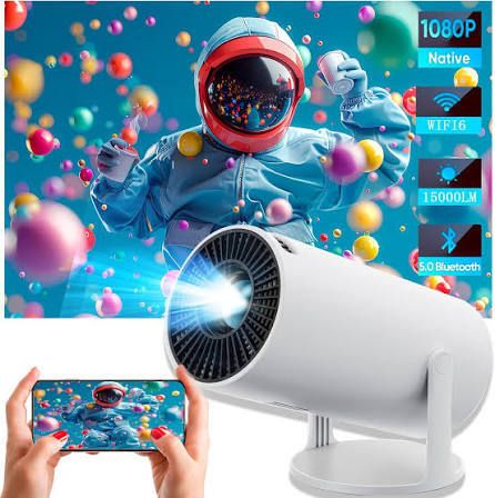 ENMORA 2100 lm LED Corded & Cordless Mobiles Portable Projector-image-35