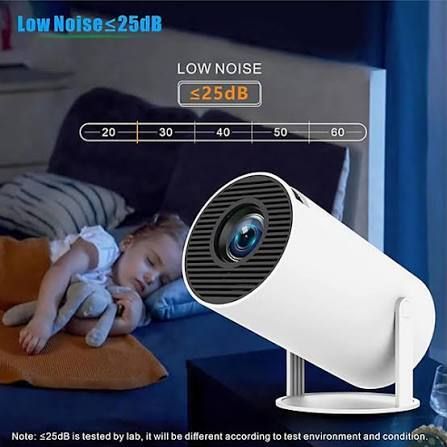 4UONLY 2100 lm LED Corded & Cordless Mobiles Portable Projector-image-30