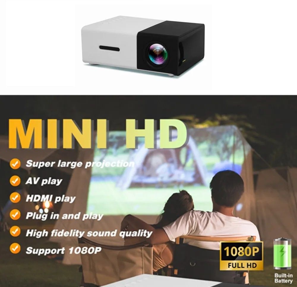 ASTOUND Party Game Remote Controller Movie Projector 400 lm LED Corded & Cordless Mobiles Portable Projector-picture-21